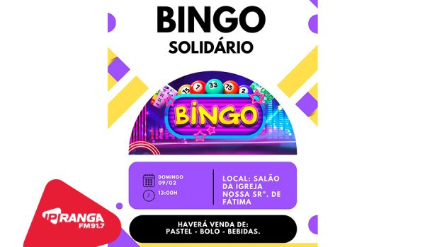 Bingo Solidário em prol de Rian dos Santos Gabri acontece no dia 09 de fevereiro