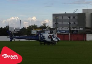 Helicóptero do Samu realiza transferência de paciente em Palmeira