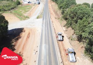 Obras em concreto na PR-151 entre Ponta Grossa e Palmeira avançam com 25% da terraplenagem concluída
