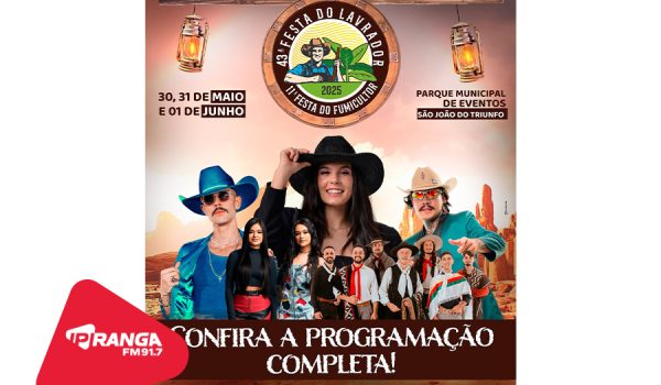 Shows com Ana Castela e Luan Pereira marcam a Festa do Lavrador em São João do Triunfo