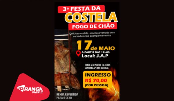 Clubes sociais se reúnem para Costelada em prol do CEAD