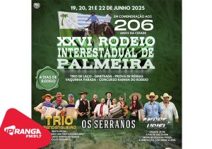 Rodeio Interestadual de Palmeira chega à 26ª edição com programação tradicionalista e grandes atrações