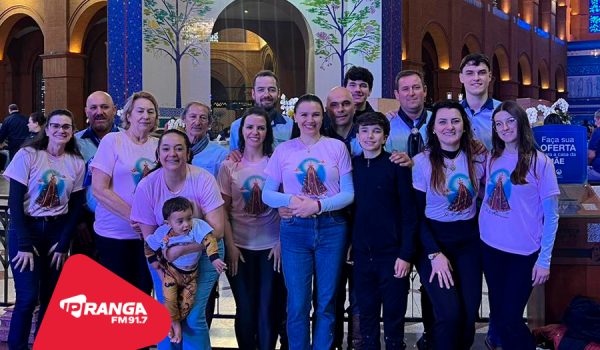Cavaleiros de Palmeira concluem viagem até Aparecida com missa e agradecimento
