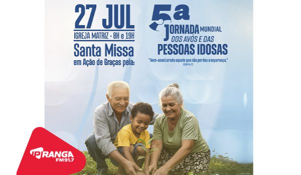 Paróquia celebra 5ª Jornada Mundial dos Avós e das Pessoas Idosas neste domingo (27)
