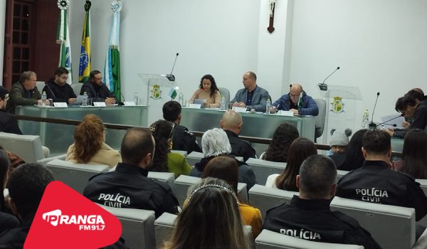 Forças de segurança são homenageadas na Câmara Municipal de Palmeira