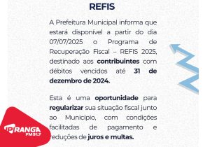 Prefeitura de Palmeira lança Refis 2025 com descontos de até 90% em juros e multas
