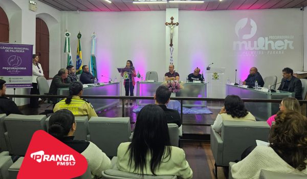 Câmara de Palmeira abre o Agosto Lilás com evento da Procuradoria da Mulher